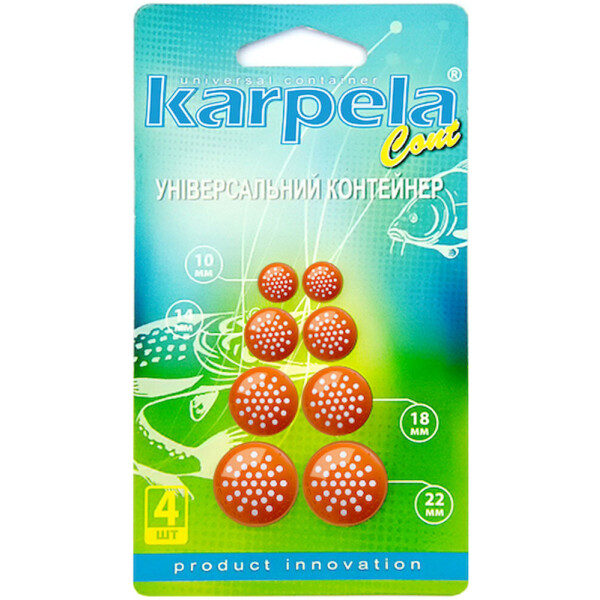 

Универсальные контейнеры Karpela Cont с круглыми отверстиями 4 шт. Оранжевые (450175)