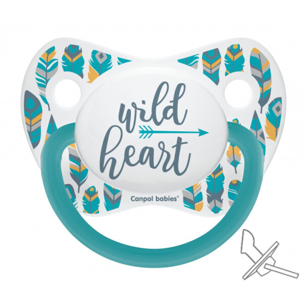 

Пустышка силиконовая анатомическая Canpol Babies Wild Nature от 6 до 18 месяцев Бирюзовая (23/286_tur)