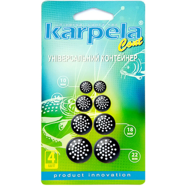 

Универсальные контейнеры Karpela Cont с круглыми отверстиями 4 шт. Черные (450144)