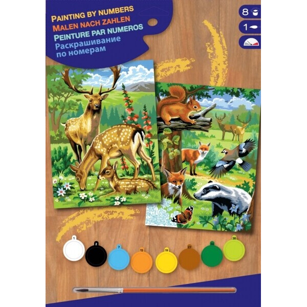 

Набор для творчества Sequin Art Painting By Numbers Juniour-Pairs Лесные звери SA0216