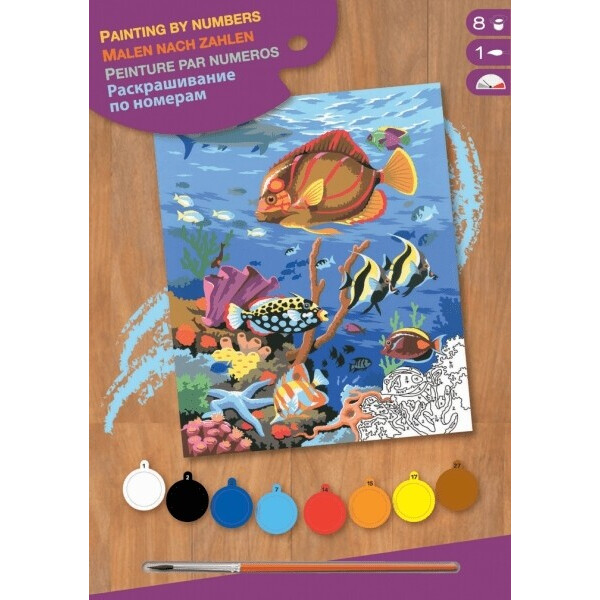 

Набор для творчества Sequin Art PAINTING BY NUMBERS JUNIOR Коралловые рифы SA0032