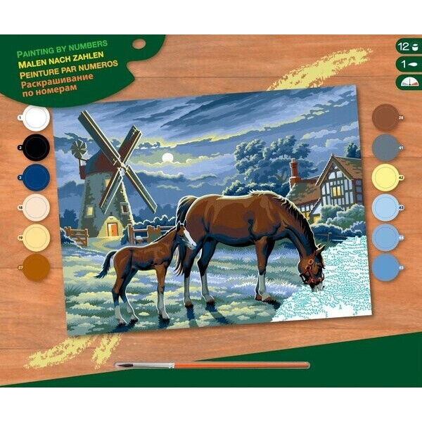 

Набор для творчества Sequin Art Painting by Numbers Senior Вечерние пастбища SA0429