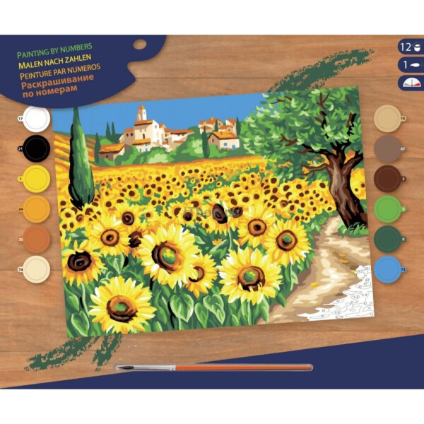 

Набор для творчества Sequin Art Painting By Numbers Seniour Подсолнухи SA1333