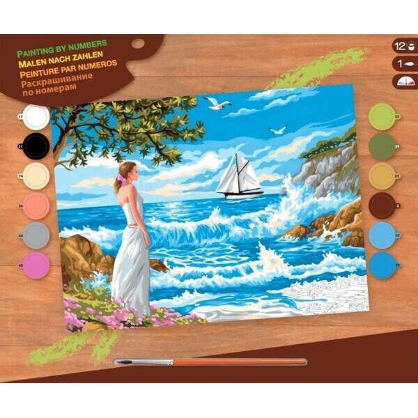 

Набор для творчества Sequin Art Painting By Numbers Seniour Тихие берега SA1334