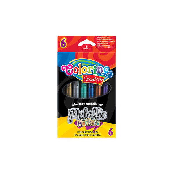 

Маркеры Colorino 6 цветов металлизированные (32582PTR)