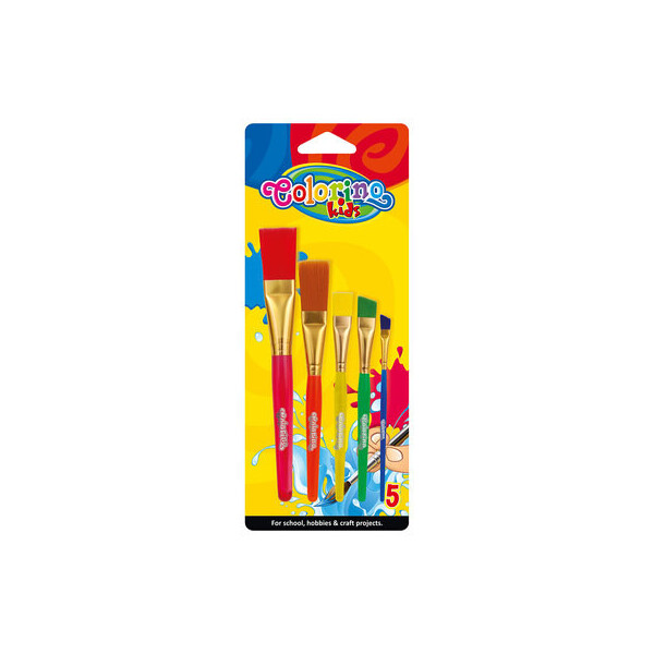 

Набор кистей Colorino Jumbo плоские 5 шт (39062PTR)