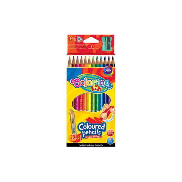 

Карандаши цветные треугольные Colorino 12 цветов (54706PTR)