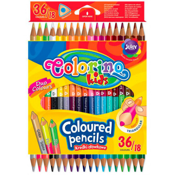 

Карандаши цветные двухсторонние Colorino Duo Colors 18 шт 36 цветов (68512PTR)