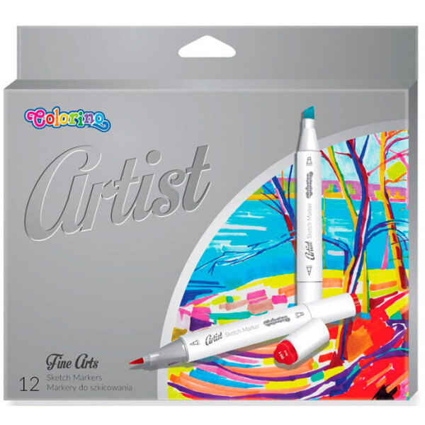 

Маркеры для эскизов Colorino Artist 12 цветов 1 - 5 мм 12 шт (92470PTR)