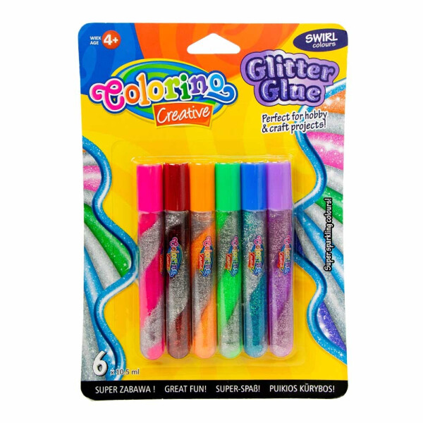 

Клей Colorino Swirl с блестками 10.5 мл 6 цветов (68857PTR)