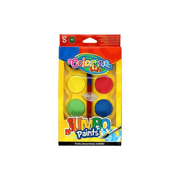 

Краски акварельные Colorino Jumbo 8 цветов и кисточка (32612PTR)