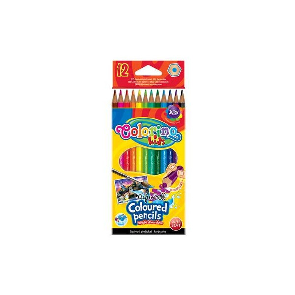 

Карандаши Colorino Акварельные 12 цветов с кисточкой (33039PTR)