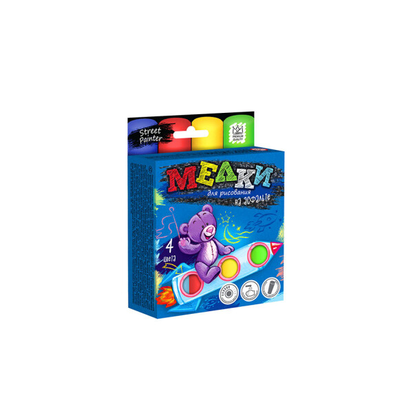 

Мелки для рисования на асфальте Danko Toys большая 4 штуки (ДТ-МЛ-15-06)