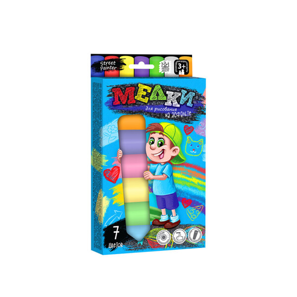 

Мелки для рисования на асфальте Danko Toys большая 7 штук (ДТ-МЛ-15-10)