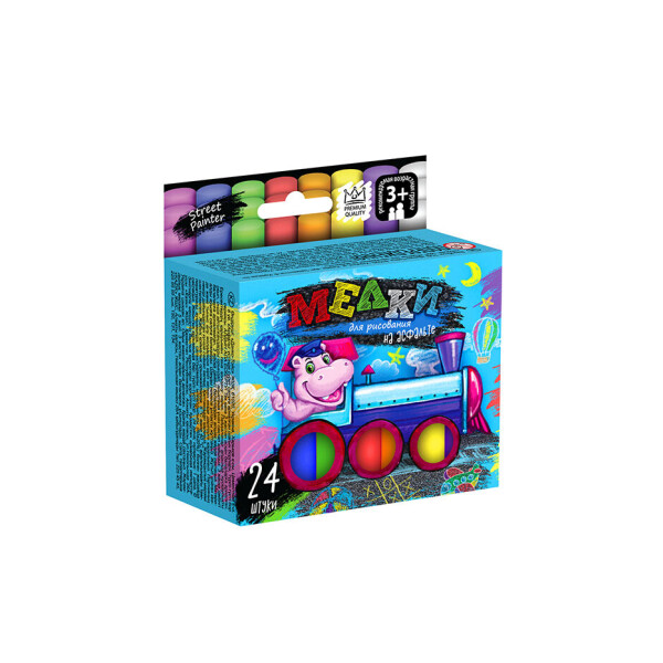 

Мелки для рисования на асфальте Danko Toys тонкая 24 штуки (ДТ-МЛ-15-24)