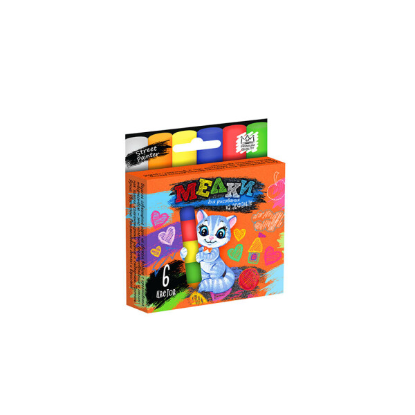 

Мелки для рисования на асфальте Danko Toys тонкая 6 штук (ДТ-МЛ-15-16)
