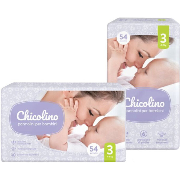 

Подгузники детские Chicolino 3 4-9 кг 54 шт (4823098406327)
