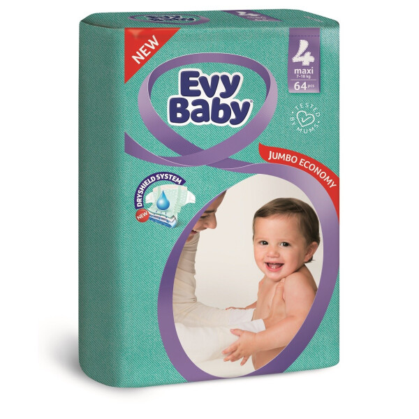 

Подгузники Evy Baby Elastic 4 Maxi 64 шт (B-2319)