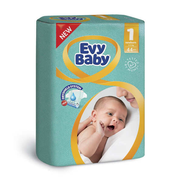 

Подгузники Evy Baby Newborn Elastic Twin 1 44 шт (B-2310)