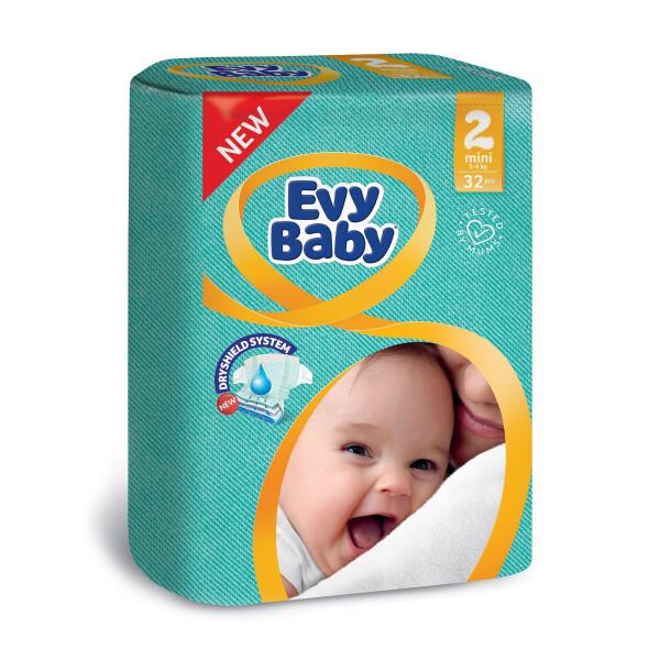 

Подгузники Evy Baby Elastic 2 Mini 32 шт (B-2311)