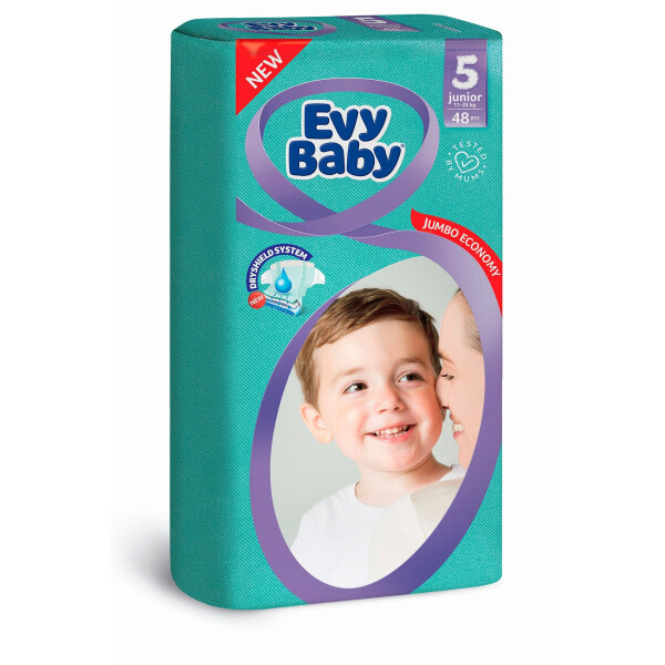 

Подгузники Evy Baby Elastic 5 Junior 48 шт (B-2324)