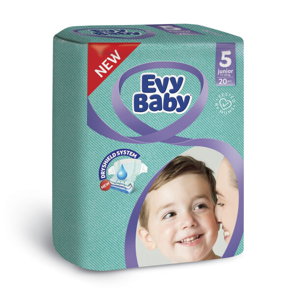

Подгузники Evy Baby Elastic 5 Junior 20 шт (B-2322)