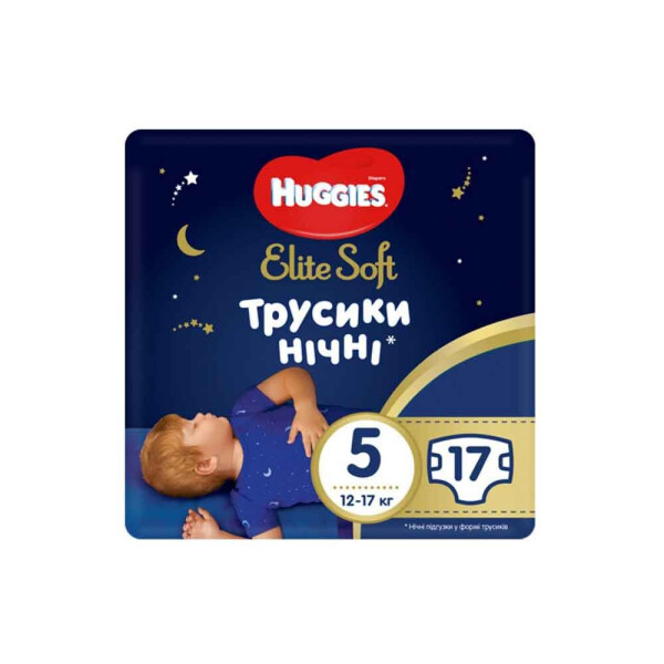 

Подгузники трусики Huggies Elite Soft Overnites 5 17 шт (9402662)