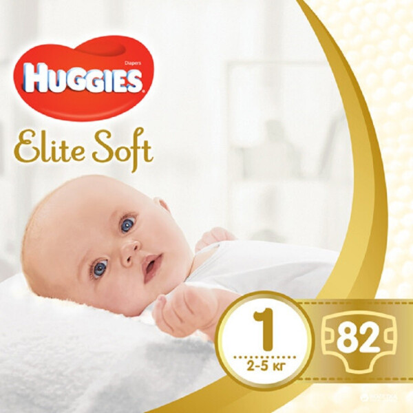 

Подгузники Huggies Elite Soft 1 82 шт (2582211)