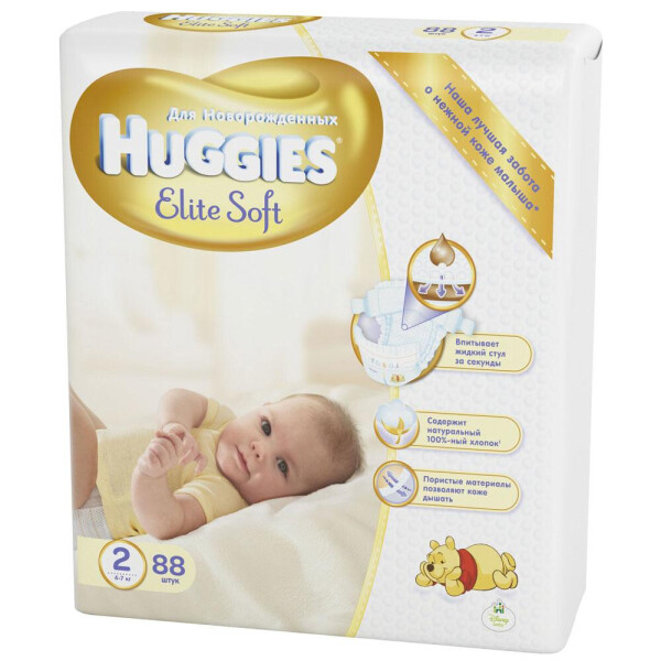 

Подгузники Huggies Elite Soft 2 88 шт (9400178)