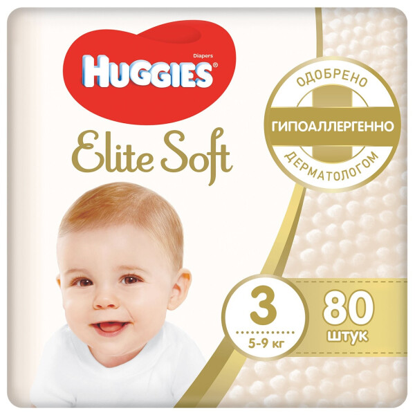 

Подгузники Huggies Elite Soft 3 80 шт (9400865)