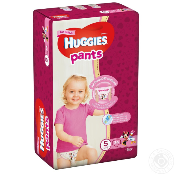 

Подгузники трусики для девочек Huggies Pants 5 34 шт (2558151)