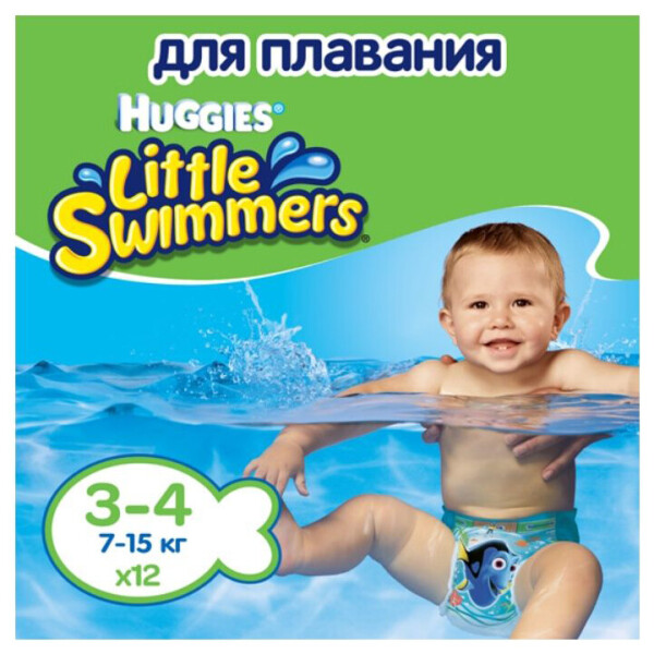 

Подгузники трусики для плавания Huggies Little Swimmers 3 12 шт (2961061)