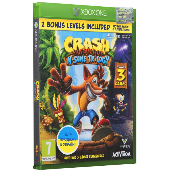 

Игра Xbox One Crash Bandicoot N'sane Trilogy Blu-Ray диск (88196EN)