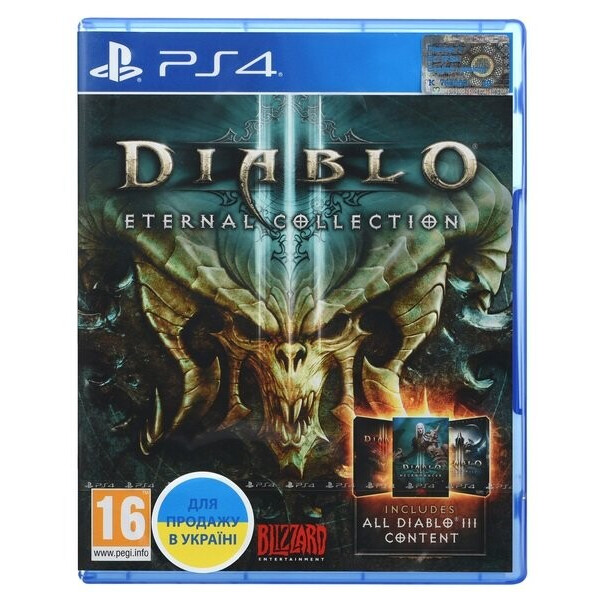 

Игра PS4 Diablo III Eternal Collection Blu-Ray диск (88214EN)