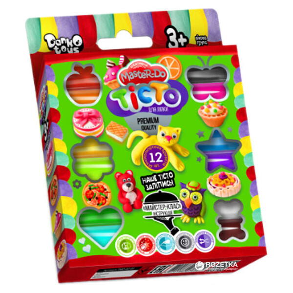 

Набор креативного творчества Danko Toys Тесто для лепки Master Do 12 цветов (ДТ-TЛ-02-13)