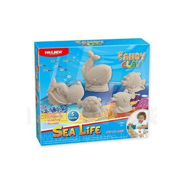 

Песок для творчества Paulinda Sandy clay Морская жизнь (PL-140016)
