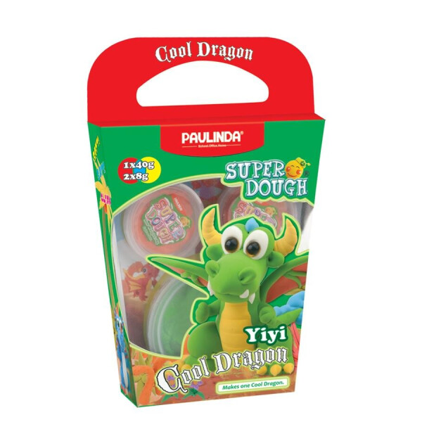 

Масса для лепки Paulinda Super Dough Cool Dragon Дракон зеленый (PL-081378-13)
