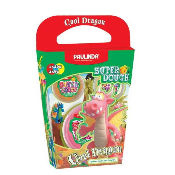 

Масса для лепки Paulinda Super Dough Cool Dragon Дракон розовый (PL-081378-15)