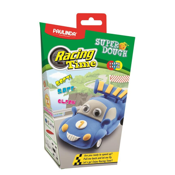 

Масса для лепки Paulinda Super Dough Racing time Машинка синяя инерционный механизм (PL-081161-1)