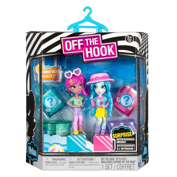 

Игровой набор из двух стильных кукол Off the Hook Летний Отпуск Вивьен и Мила (SM74301 / 0014)