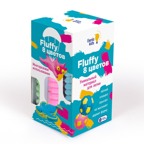 

Воздушный пластилин для детской лепки Fluffy 8 цветов (TA1503)