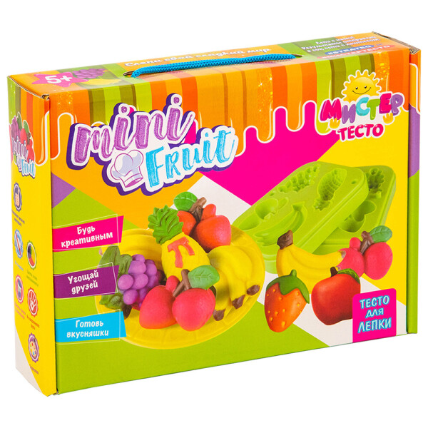 

Набор для креативного творчества Strateg Мистер тесто Mini Fruit 22 элемента (71201)