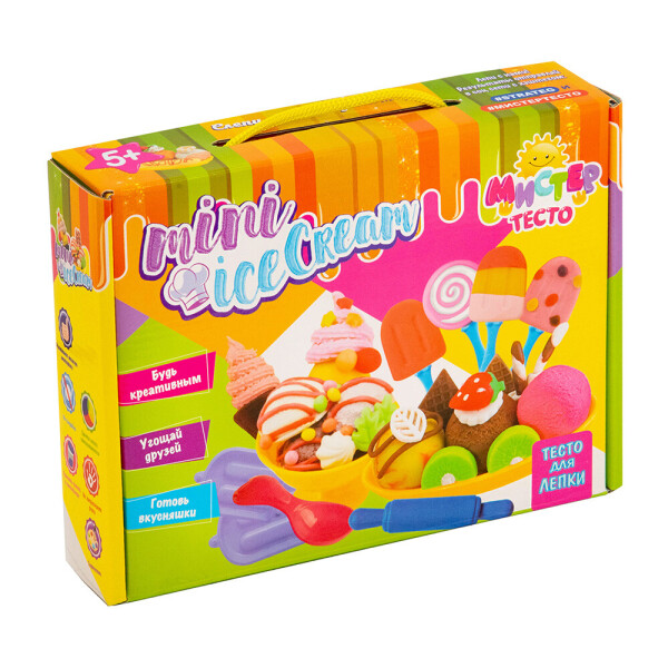 

Набор для креативного творчества Strateg Мистер тесто Mini Ice Cream 21 элемент (71202)