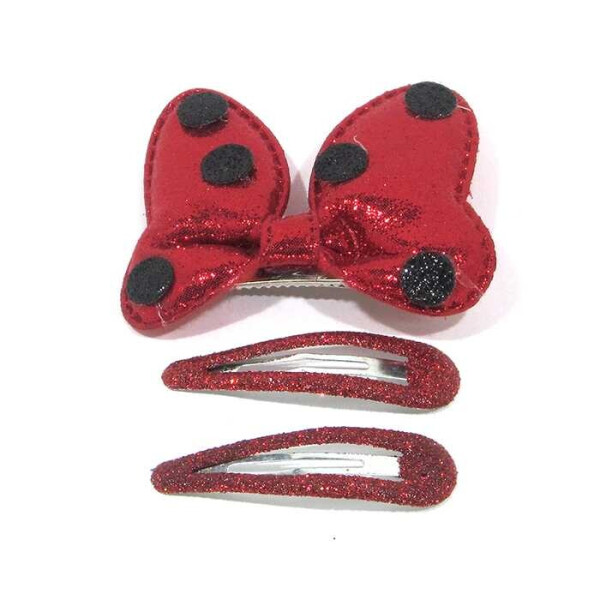 

Заколка Dini Hand Made Бабочка красный набор (d-603)