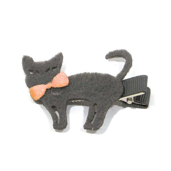 

Заколка Dini Hand Made Котик серый (d-085)