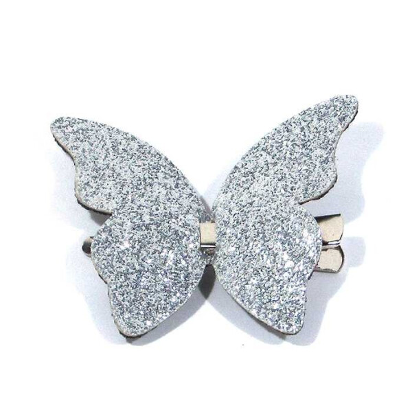 

Заколка Dini Hand Made Бабочка серебряный (d-252)