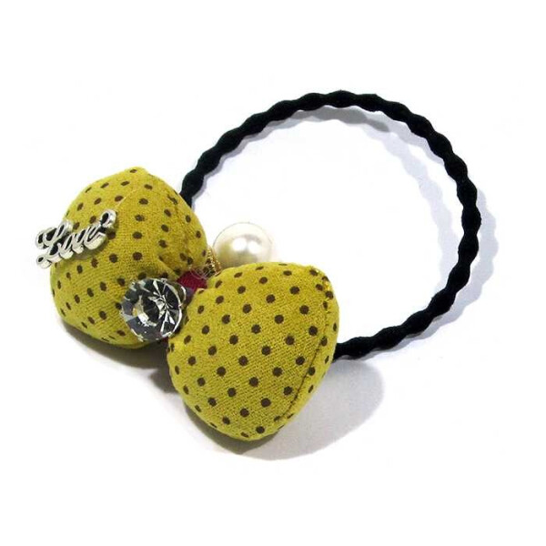 

Резинка Dini Hand Made Бантик с жемчужиной (d-783)