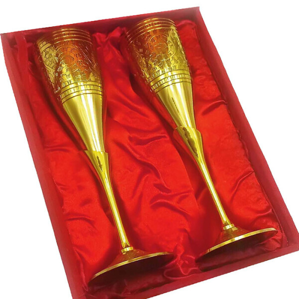 

Набор бокалов для шампанского из бронзы Darshan FX32989