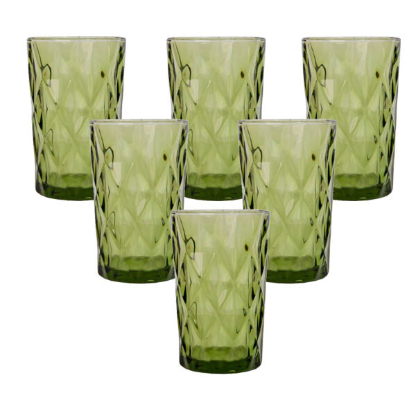 

Набор стаканов Kikko Green стекло из 6 штук Sabefet AR30999
