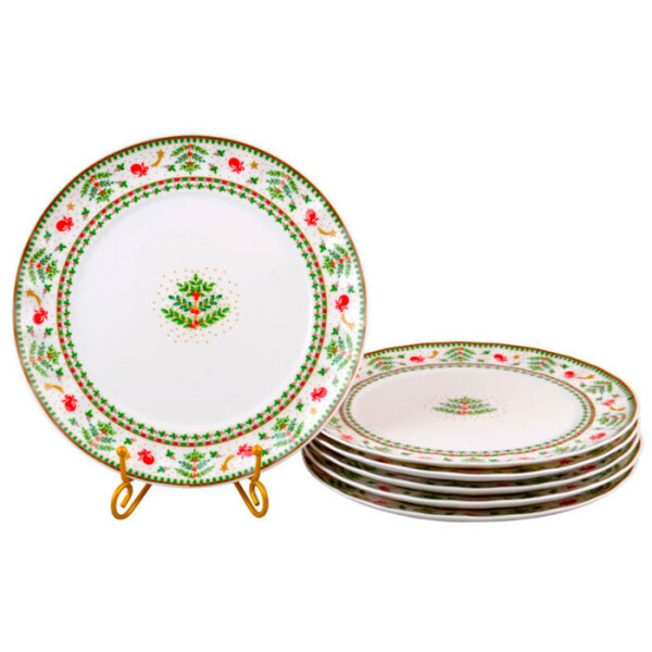 

Набор тарелок мини Рождественская коллекция 6 штук Lefard 943-161